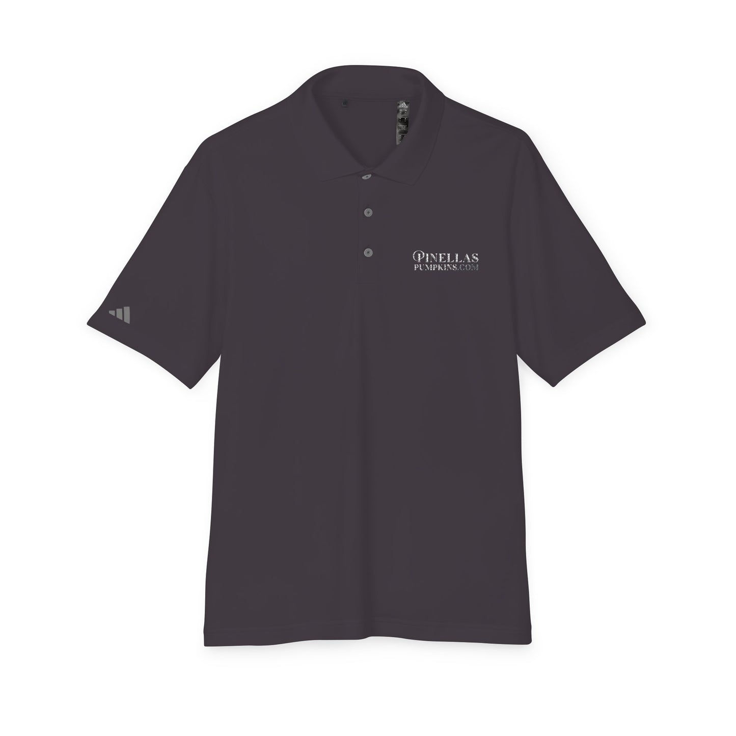 Dark adidas Polo Shirt - Pinellas Pumpkins Logo Design