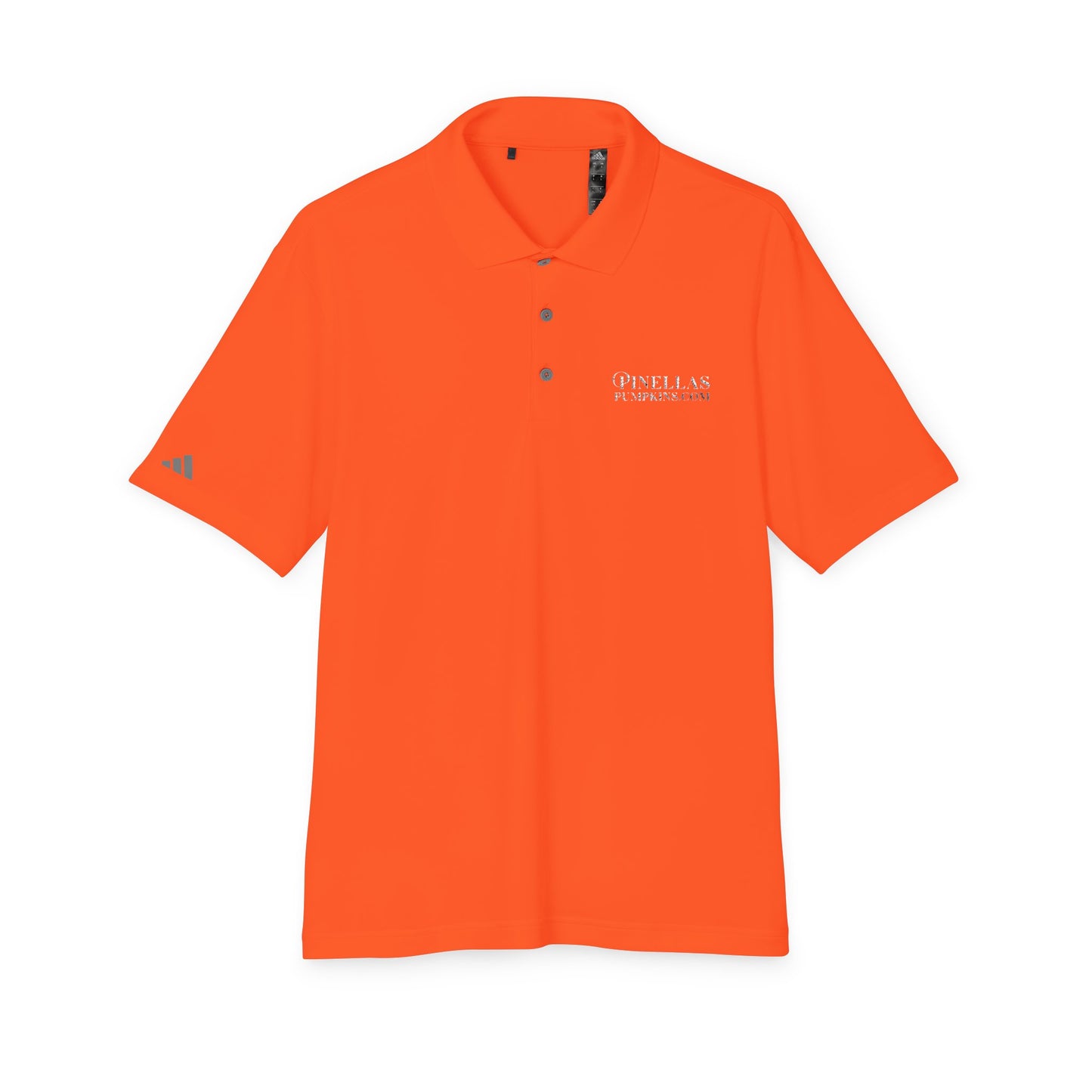 Dark adidas Polo Shirt - Pinellas Pumpkins Logo Design