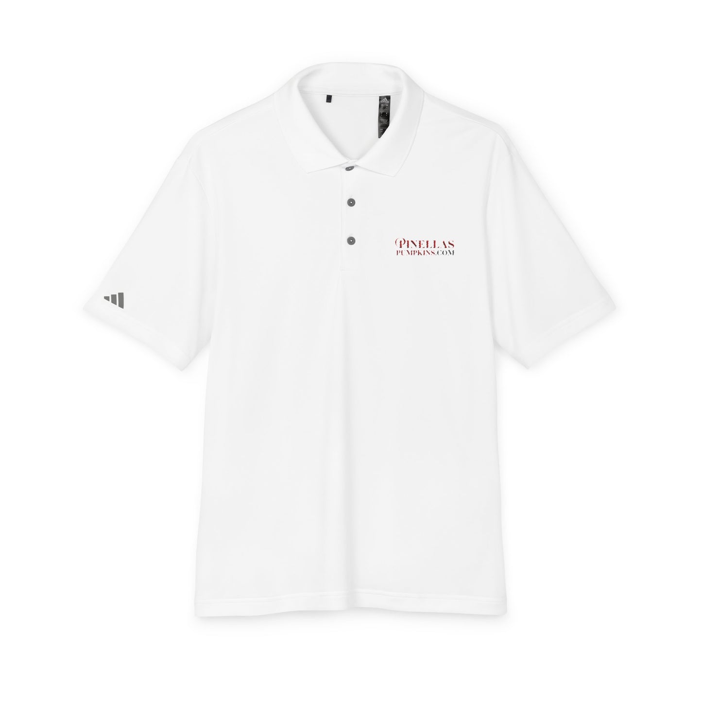 Light adidas Polo Shirt - Pinellas Pumpkins Logo Design