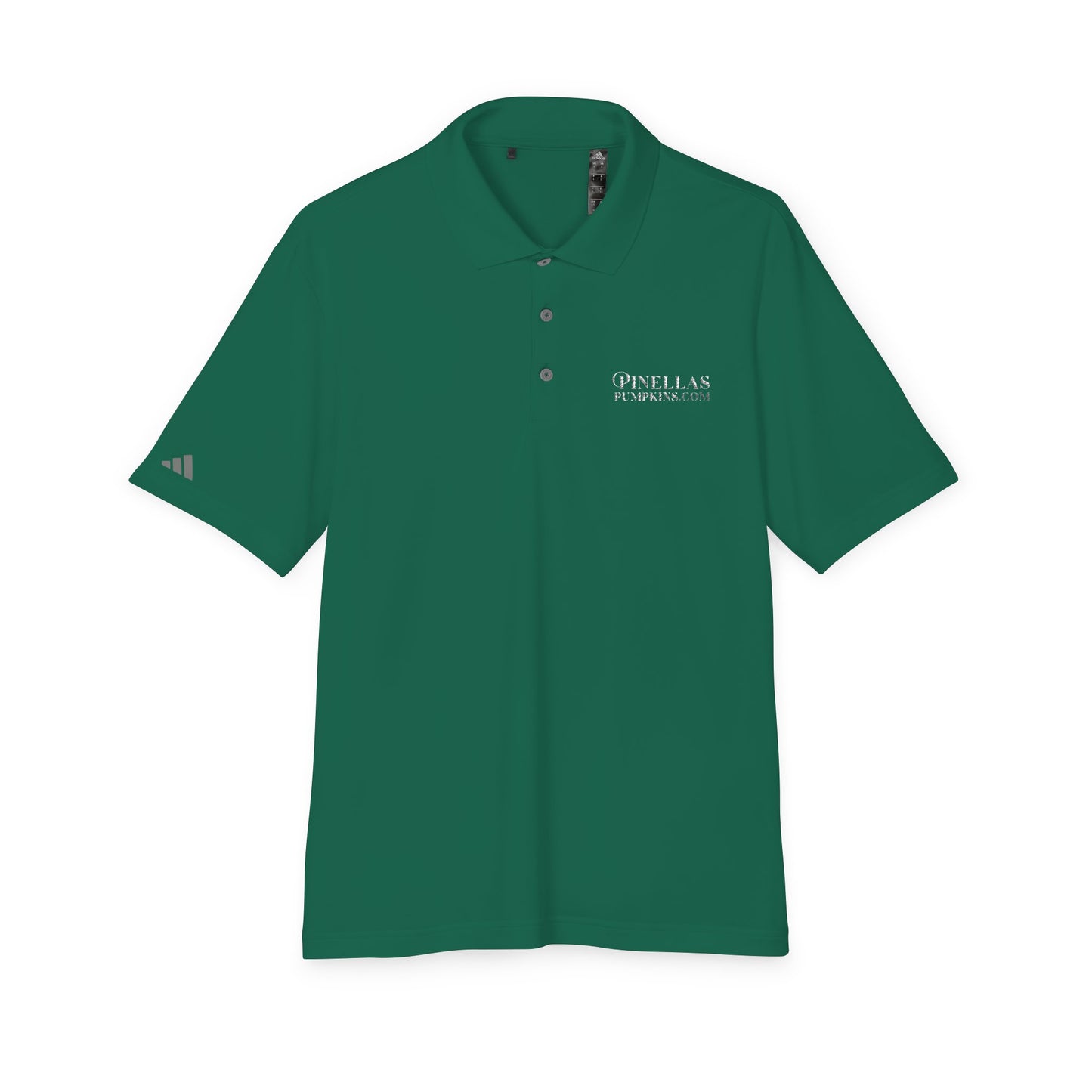 Dark adidas Polo Shirt - Pinellas Pumpkins Logo Design
