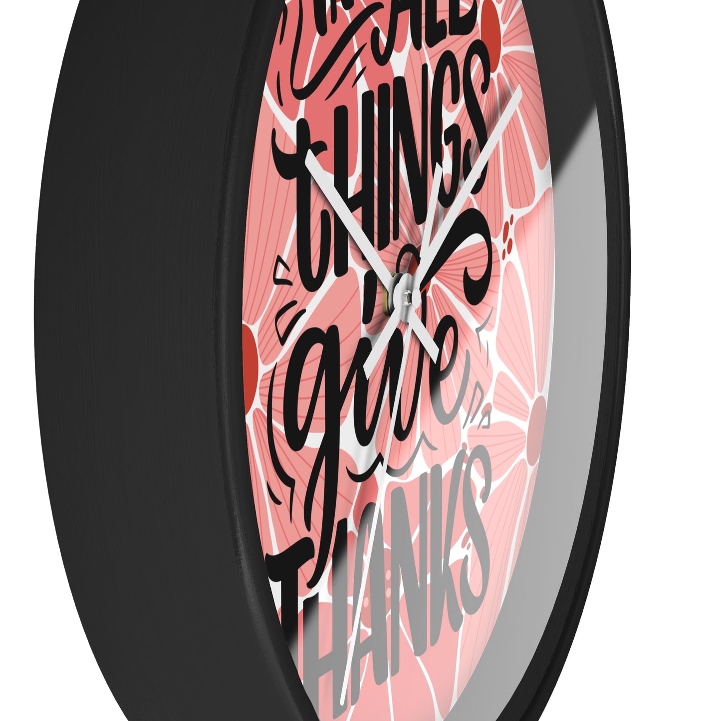 'In All Things Give Thanks' Wall Clock