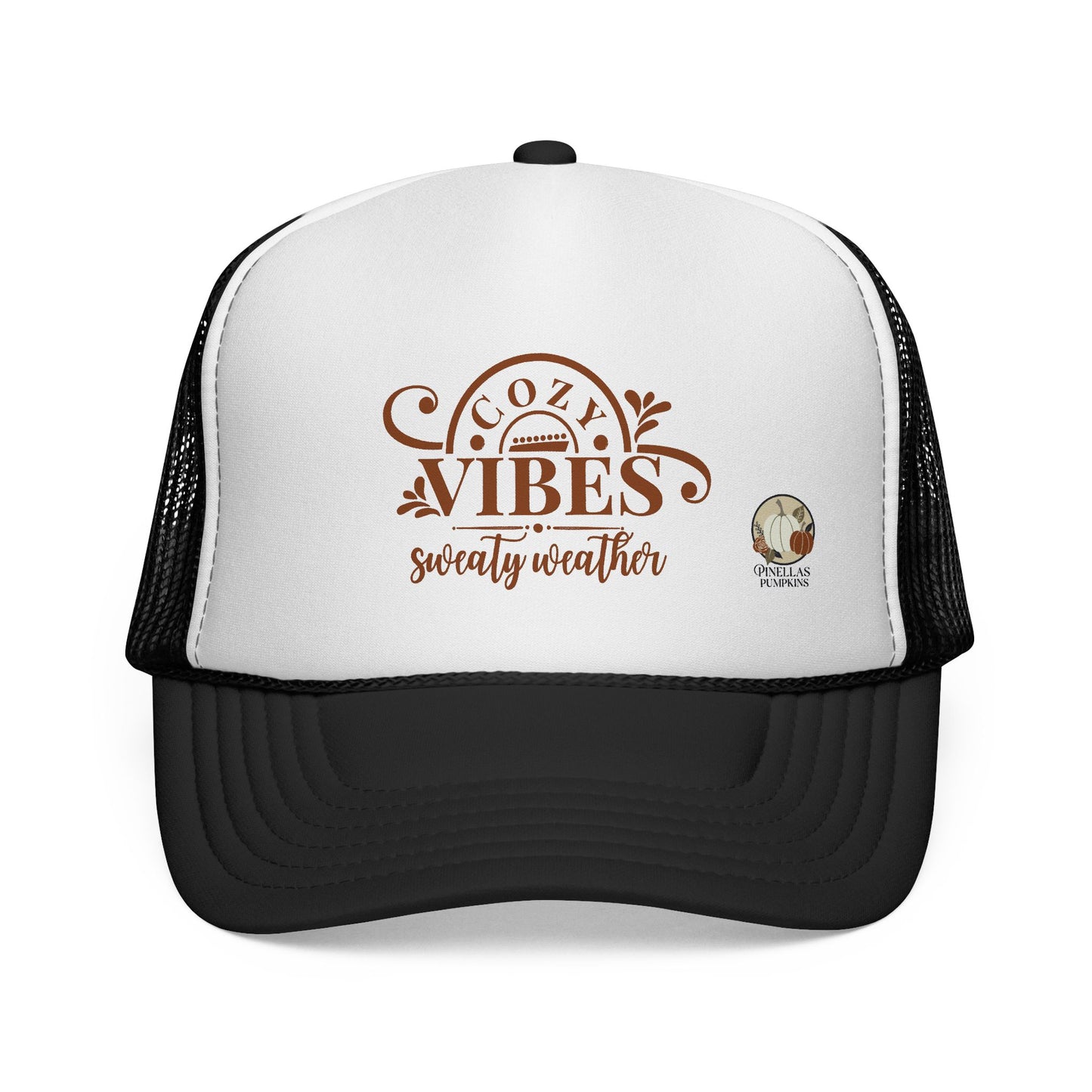 Cozy Vibes, Sweaty Weather Trucker Hat