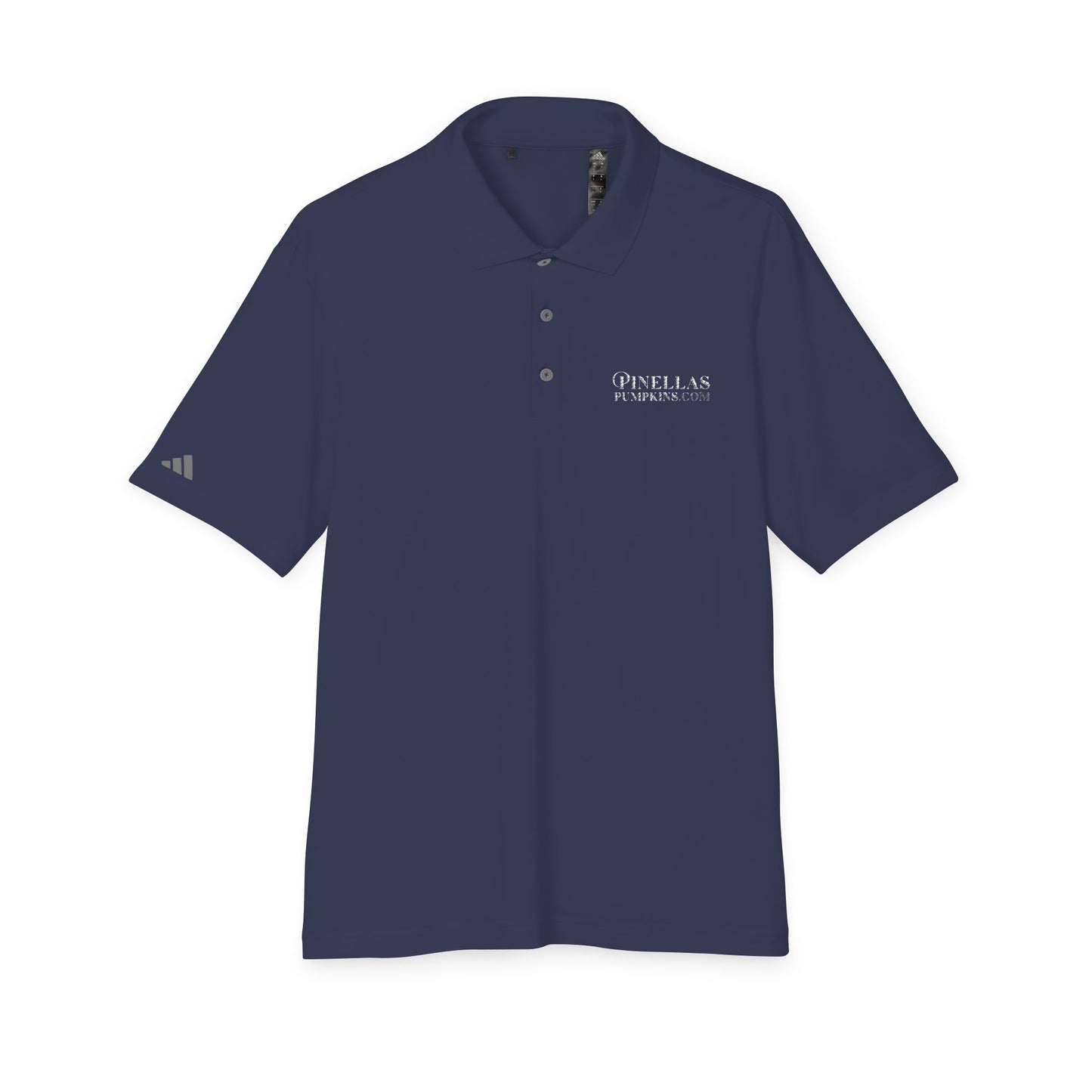 Dark adidas Polo Shirt - Pinellas Pumpkins Logo Design