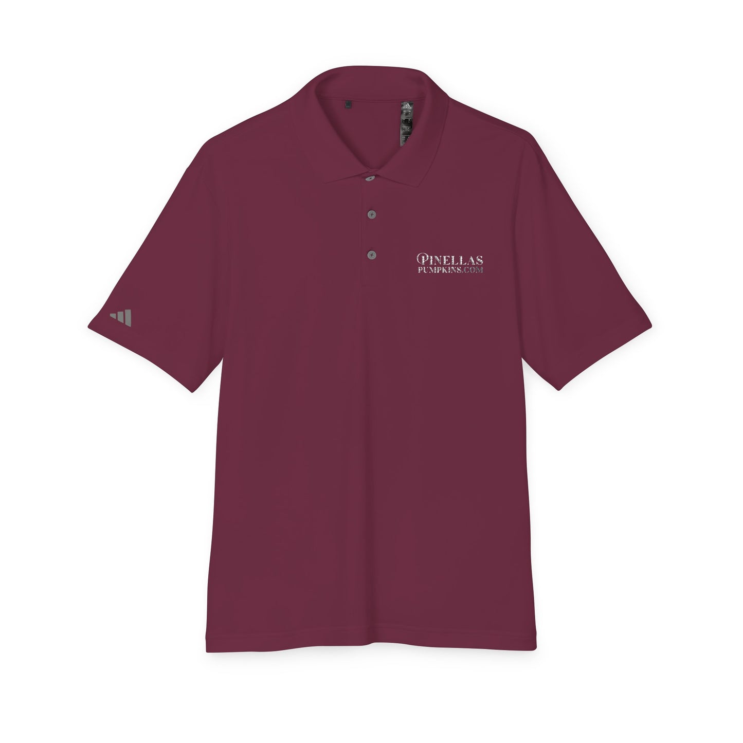 Dark adidas Polo Shirt - Pinellas Pumpkins Logo Design