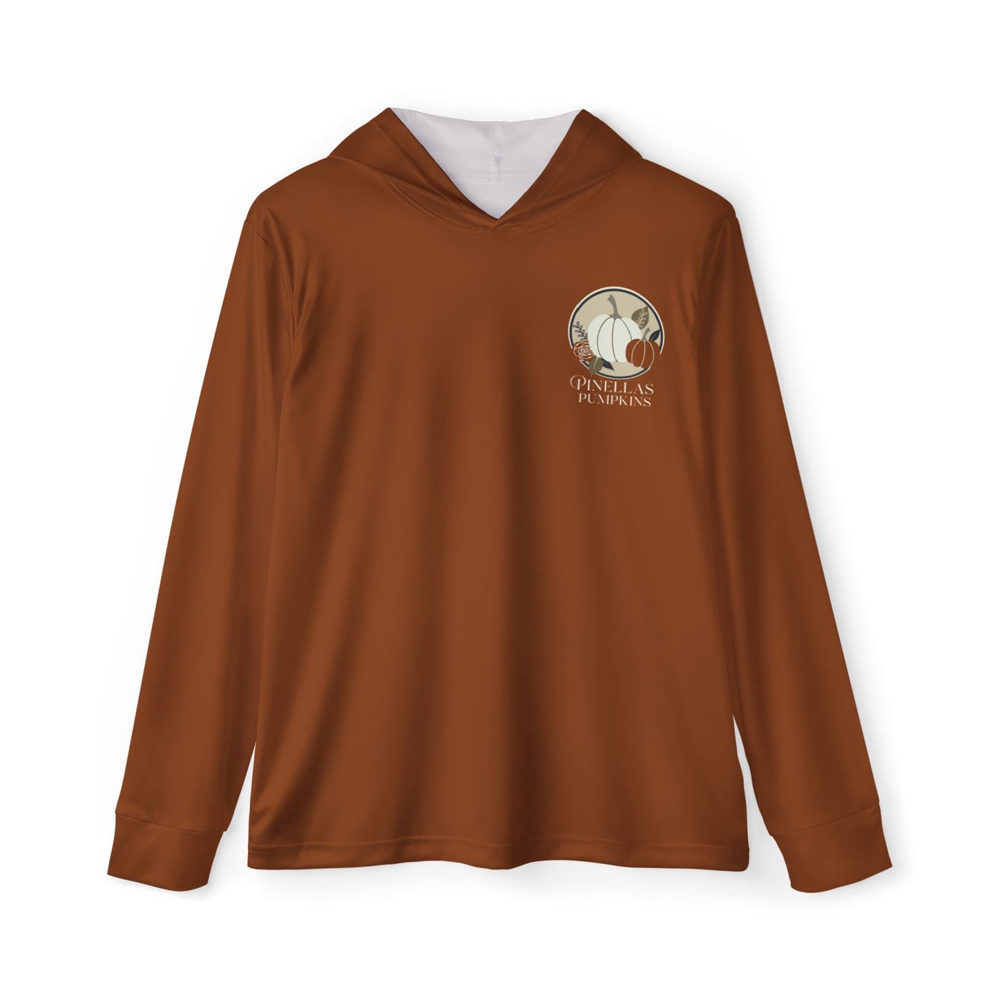 Orange Men's Warmup Hoodie - Pinellas Pumpkins Logo