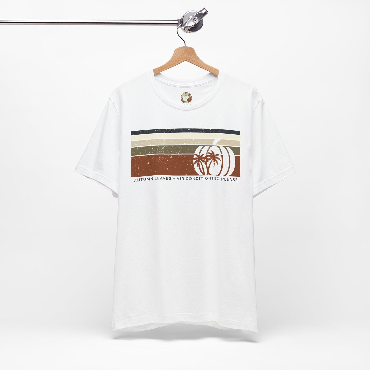 Autumn Leaves and Air Conditioning Please Unisex Jersey Short Sleeve Tee