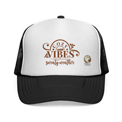 Cozy Vibes, Sweaty Weather Trucker Hat