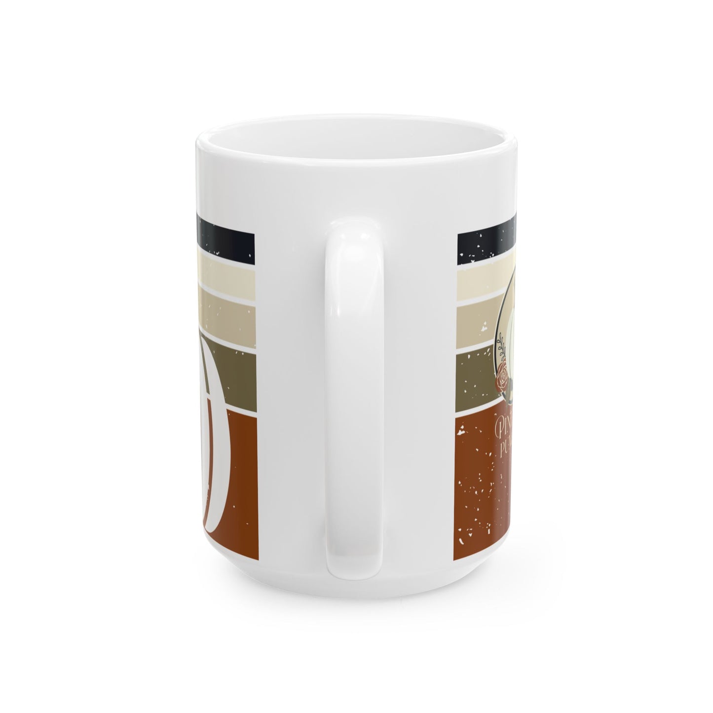 Mug - Palm Tree Pumpkin Fall Vibes Florida-Style Ceramic Mug (11oz, 15oz)