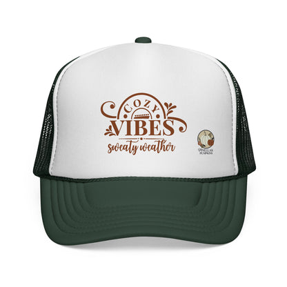Cozy Vibes, Sweaty Weather Trucker Hat