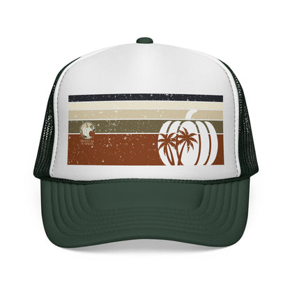 Palm Tree Pumpkin Florida Fall Trucker Hat