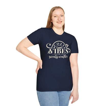 Cozy Vibes, Sweaty Weather Women’s Softstyle Tee