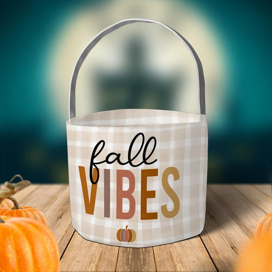 Fall Vibes Fabric Basket